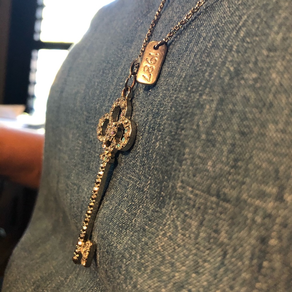 Diamond Key Necklaces - Picture 2 of 2
